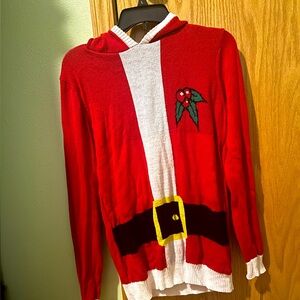 Girls size xl, kids, hood, Santa Claus themed